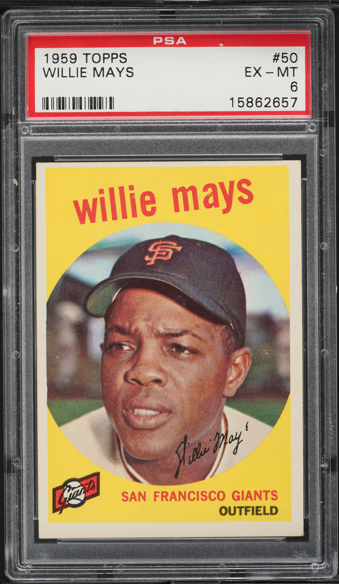 1959 Topps Willie Mays #50 PSA 6 EXMT