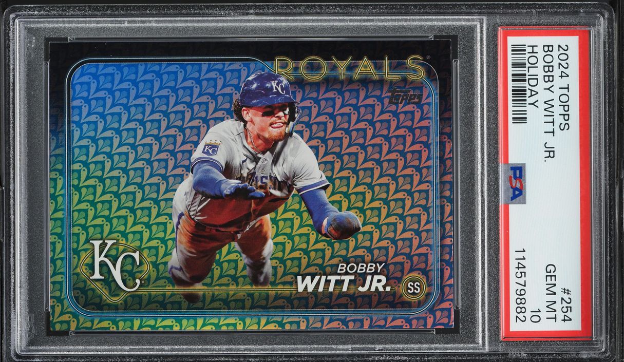 2024 Topps Holiday Bobby Witt Jr. #254 PSA 10 GEM MINT on Fanatics 