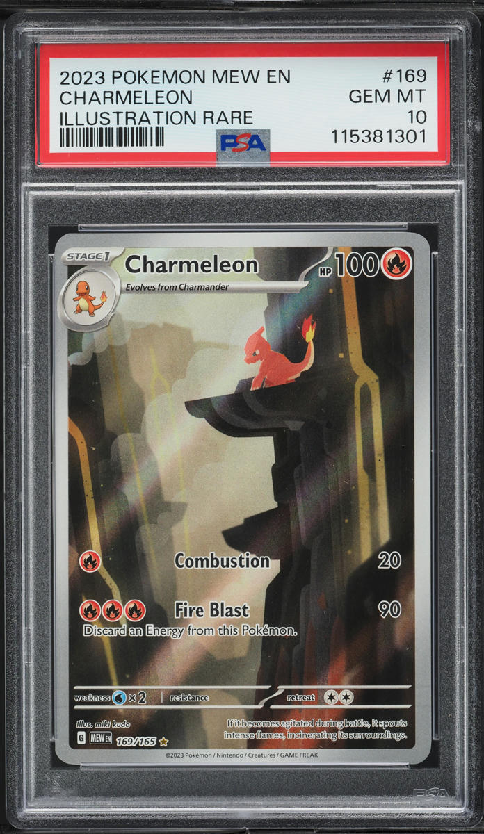 2023 Pokemon Scarlet & Violet 151 IR Charmeleon #169 PSA 10 GEM MINT