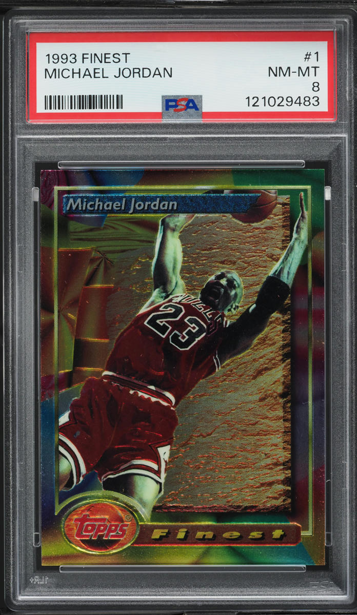 1993 Finest Basketball Michael Jordan #1 PSA 8 NM-MT