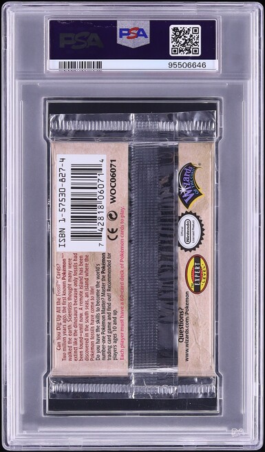 1999 Pokemon Fossil 1st Edition Booster Pack Aerodactyl Art PSA 10 GEM MINT