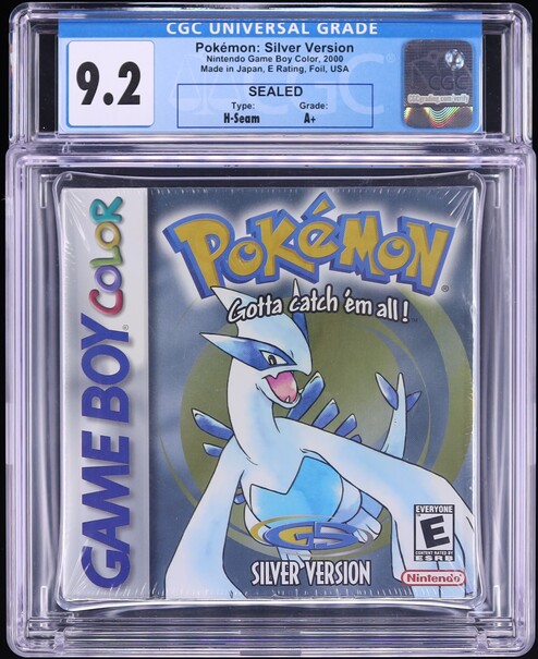 Pokemon: Silver Version (Nintendo Gameboy Color) CGC 9.2 A+ Sealed
