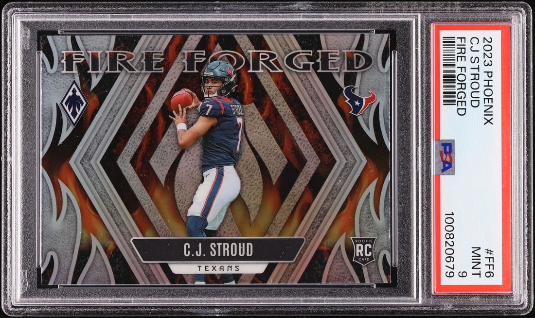 2023 Panini Phoenix Fire Forged C.J. Stroud ROOKIE #FF-6 PSA 9 MINT