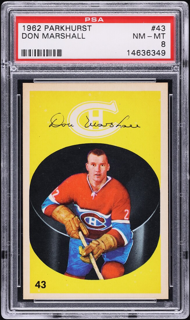 1962 Parkhurst Don Marshall #43 PSA 8 NM-MT