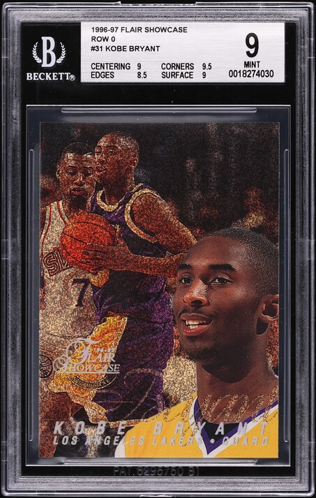 1996 Hoops Grant Hill's All-Rookie Team Kobe Bryant ROOKIE #3 PSA
