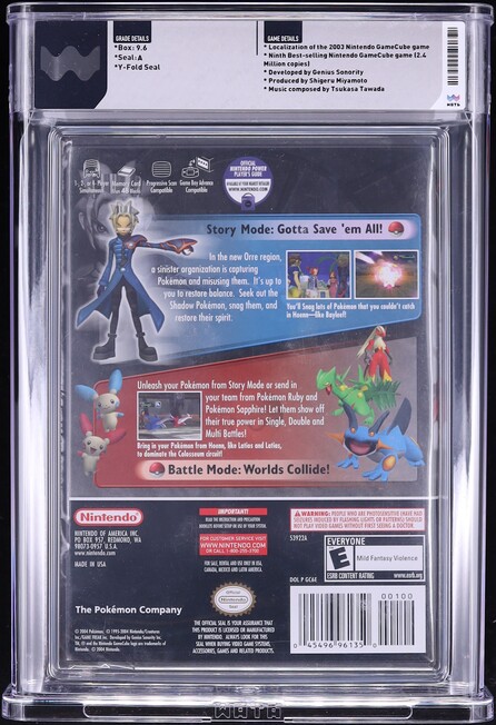 Pokemon Colosseum (Nintendo Gamecube) WATA 9.6 A Sealed