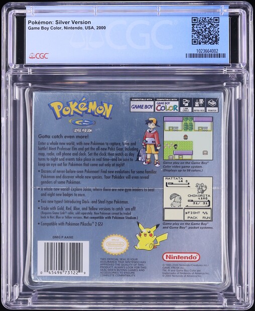 Pokemon: Silver Version (Nintendo Gameboy Color) CGC 9.4 A Sealed