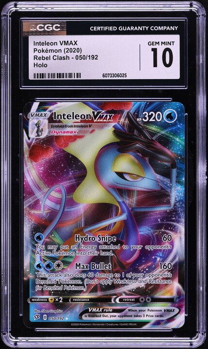inteleon vmax pokemon card price High-Class Deck Rebel Clash Inteleon VMAX (Secret) Inteleon Vmax 079/264 Fusion Strike