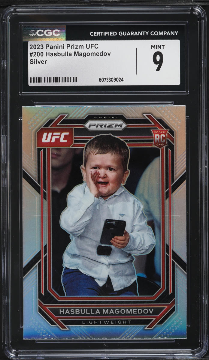 2023 Panini Prizm UFC Silver Hasbulla Magomedov ROOKIE #200 CGC 9 MINT