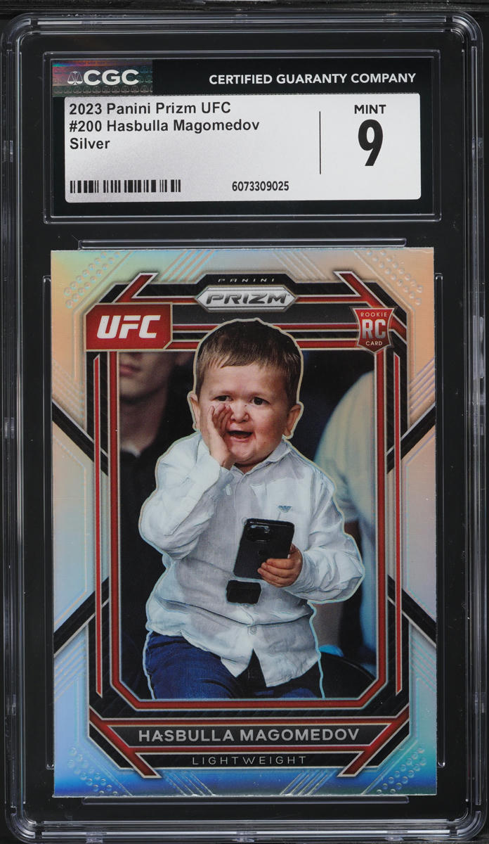 2023 Panini Prizm UFC Silver Hasbulla Magomedov ROOKIE #200 CGC 9 MINT