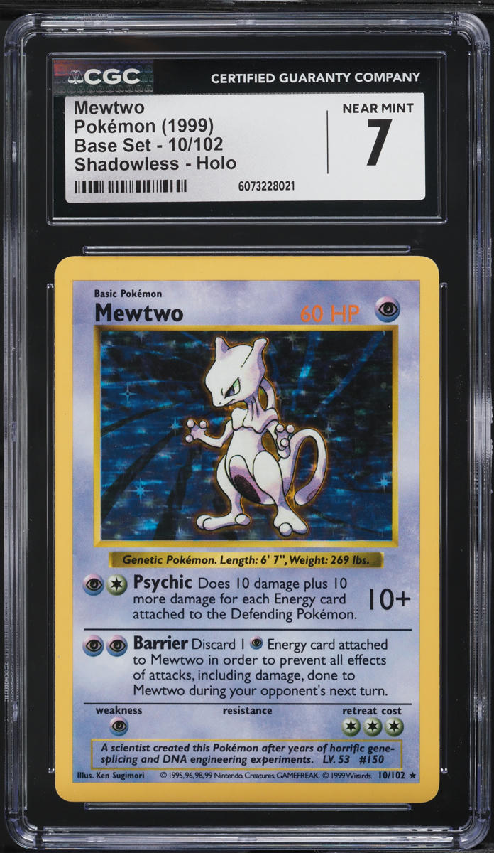 pokemon mewtwo card 1999 Holo Crystal Series have for your premier collection. 1999 Gold Mewtwo Pokémon card