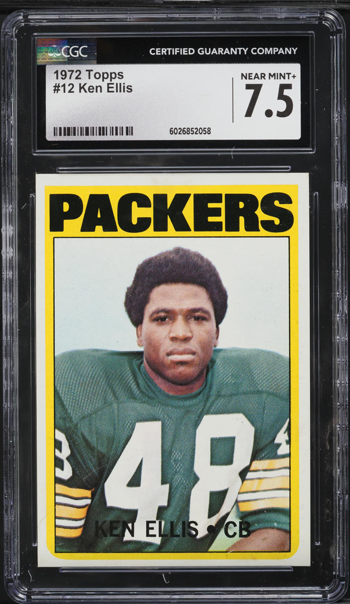1972 Topps Football Ken Ellis #12 CGC 7.5 NRMT+