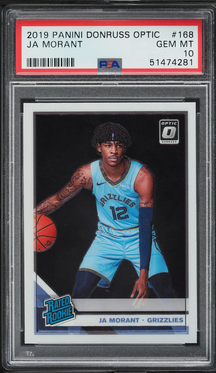 2019 Donruss Optic Ja Morant ROOKIE #168 PSA 10 GEM MINT