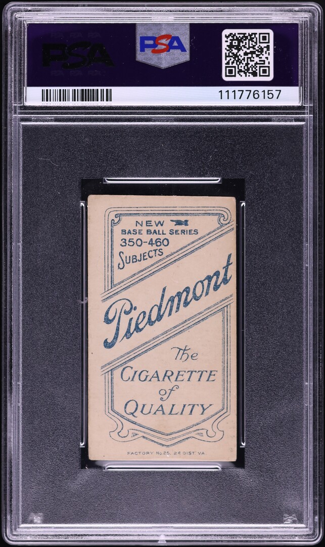 1909-11 T206 Rube Marquard FOLLOW THROUGH, PIEDMONT PSA 3(mc) VG