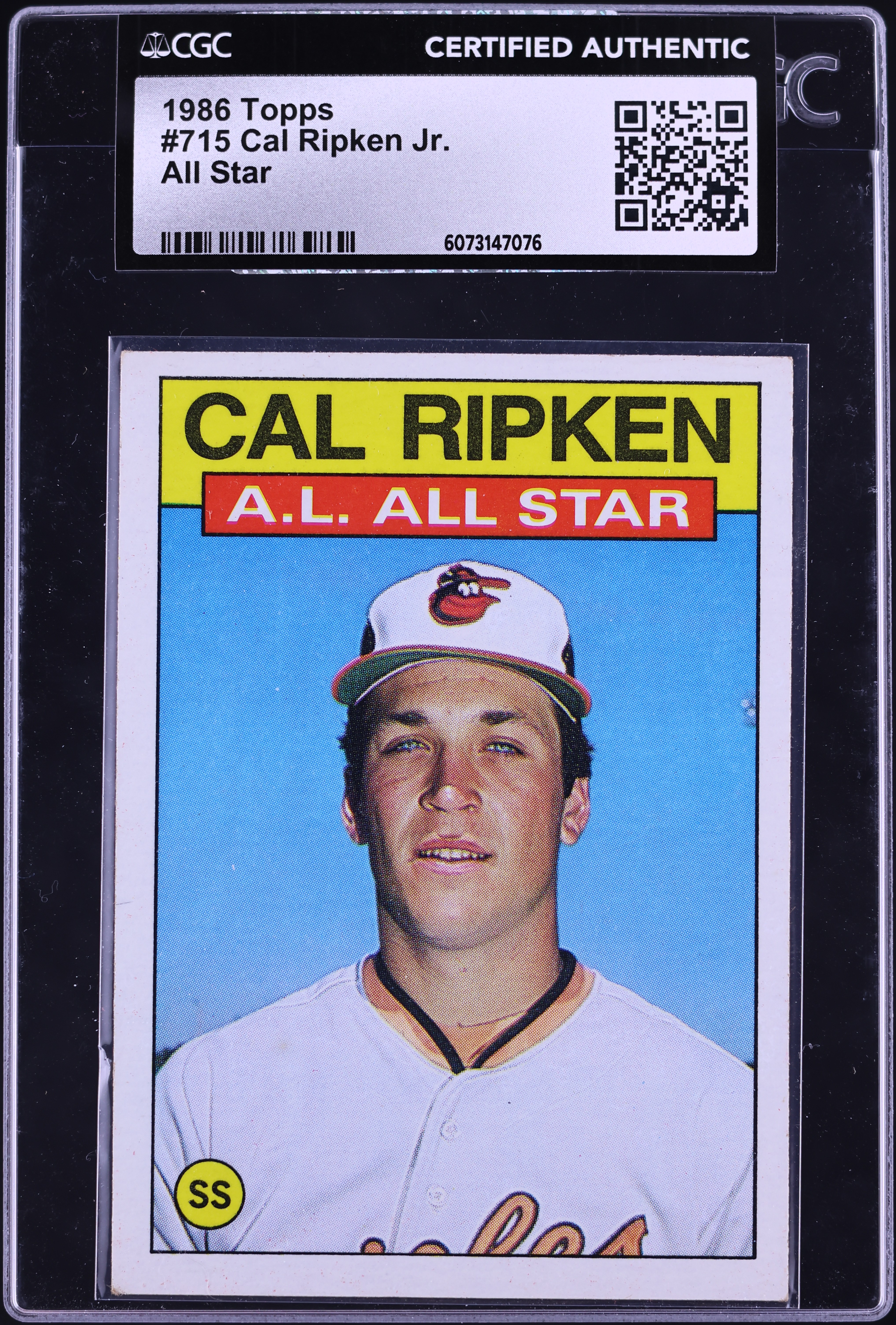 1986 Topps Cal Ripken Jr. ALL-STAR #715 CGC AUTH on Fanatics Collect