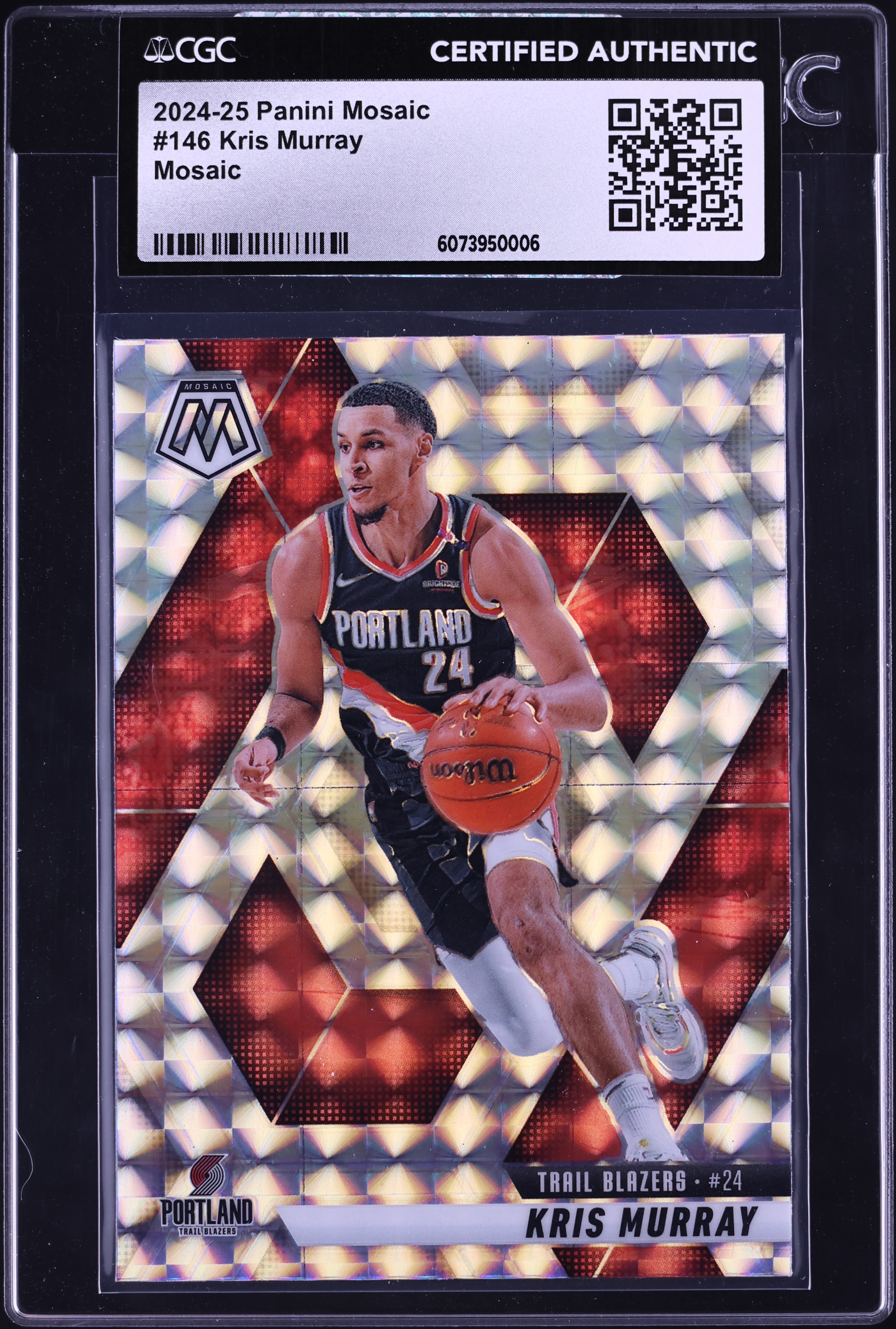 2024 Panini Mosaic Prizm Kris Murray #146 CGC AUTH on Fanatics Collect