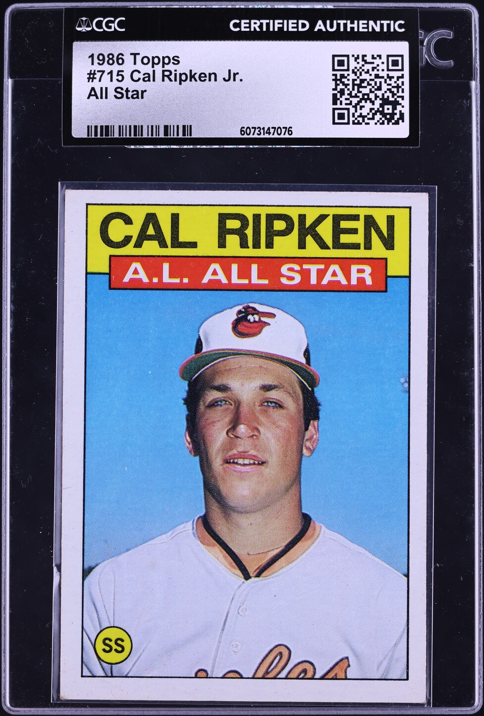 1986 Topps Cal Ripken Jr. ALL-STAR #715 CGC AUTH on Fanatics Collect