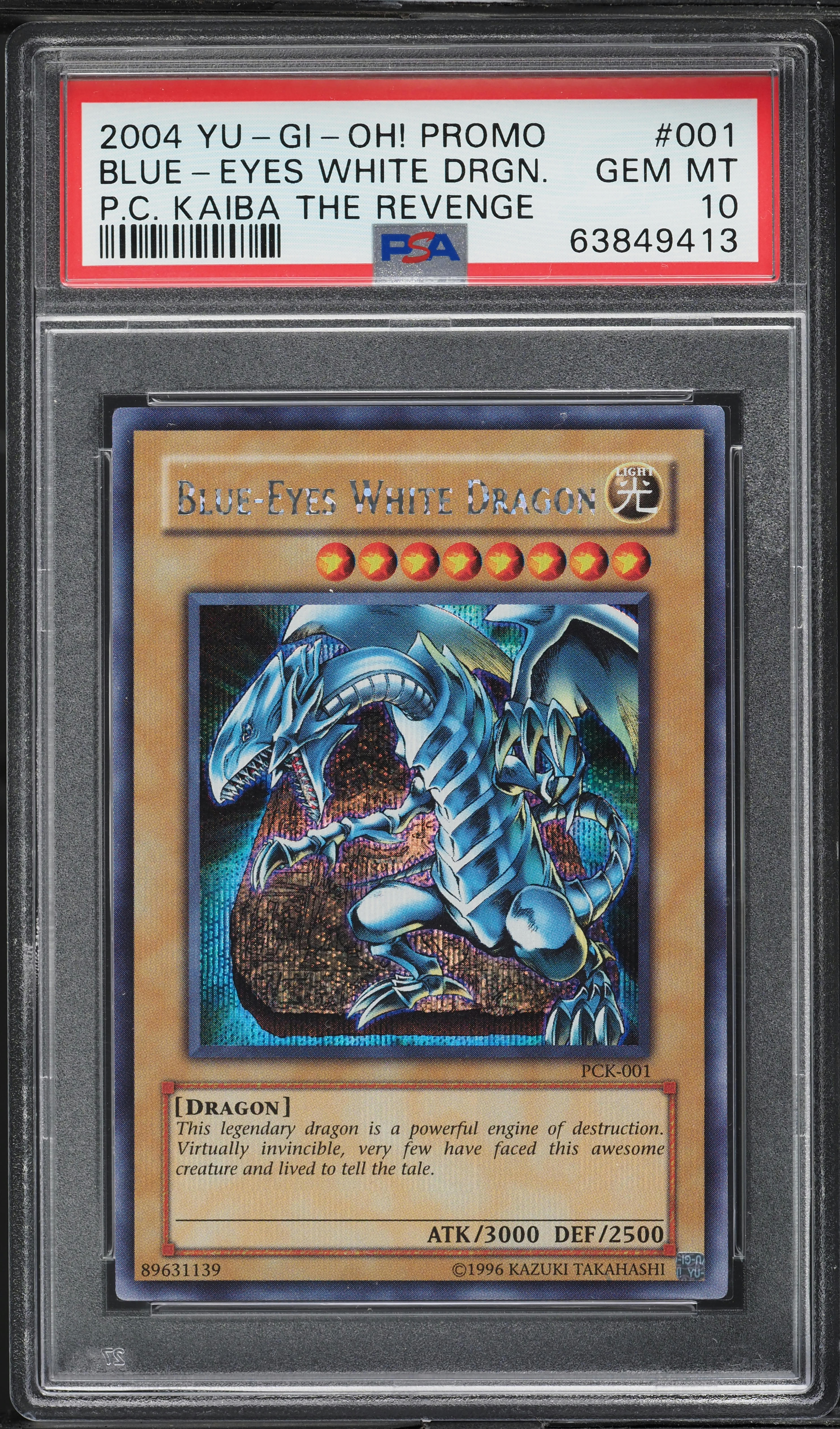 2004 Yu-Gi-Oh! Kaiba The Revenge Blue-Eyes White Dragon #PCK-001