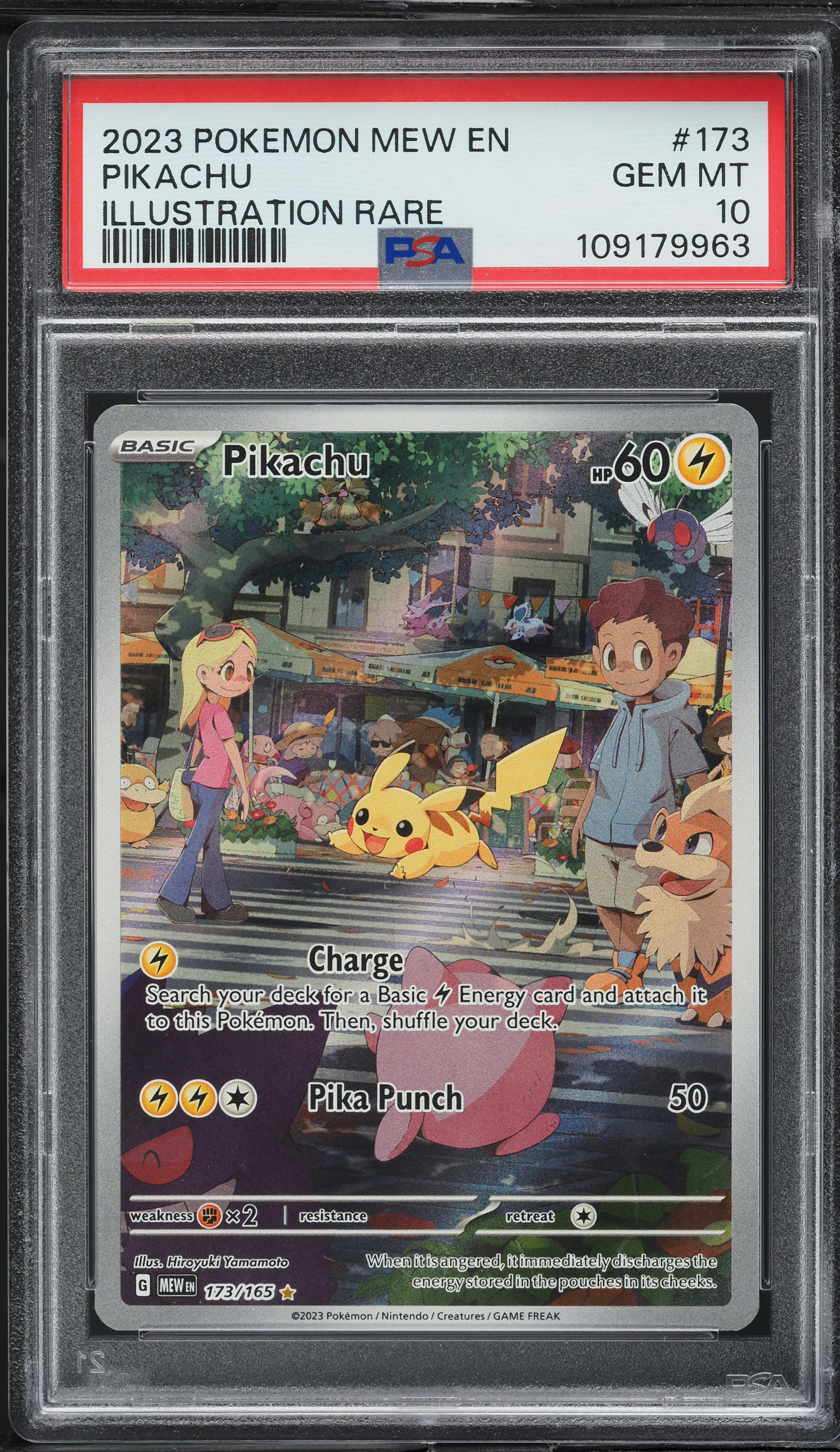 2023 Pokemon Scarlet & Violet 151 IR Pikachu #173 PSA 10 GEM MINT