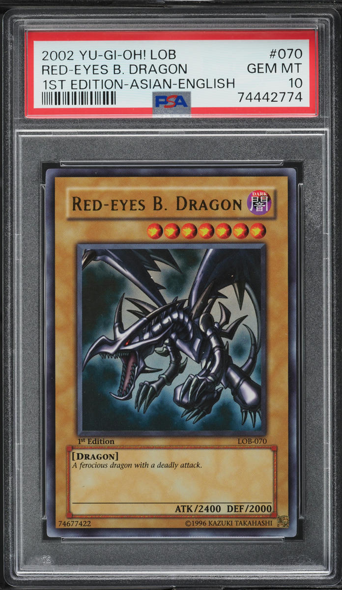 2002 Yu-Gi-Oh! Asian LOB 1st Edition Red-Eyes B. Dragon #LOB-070