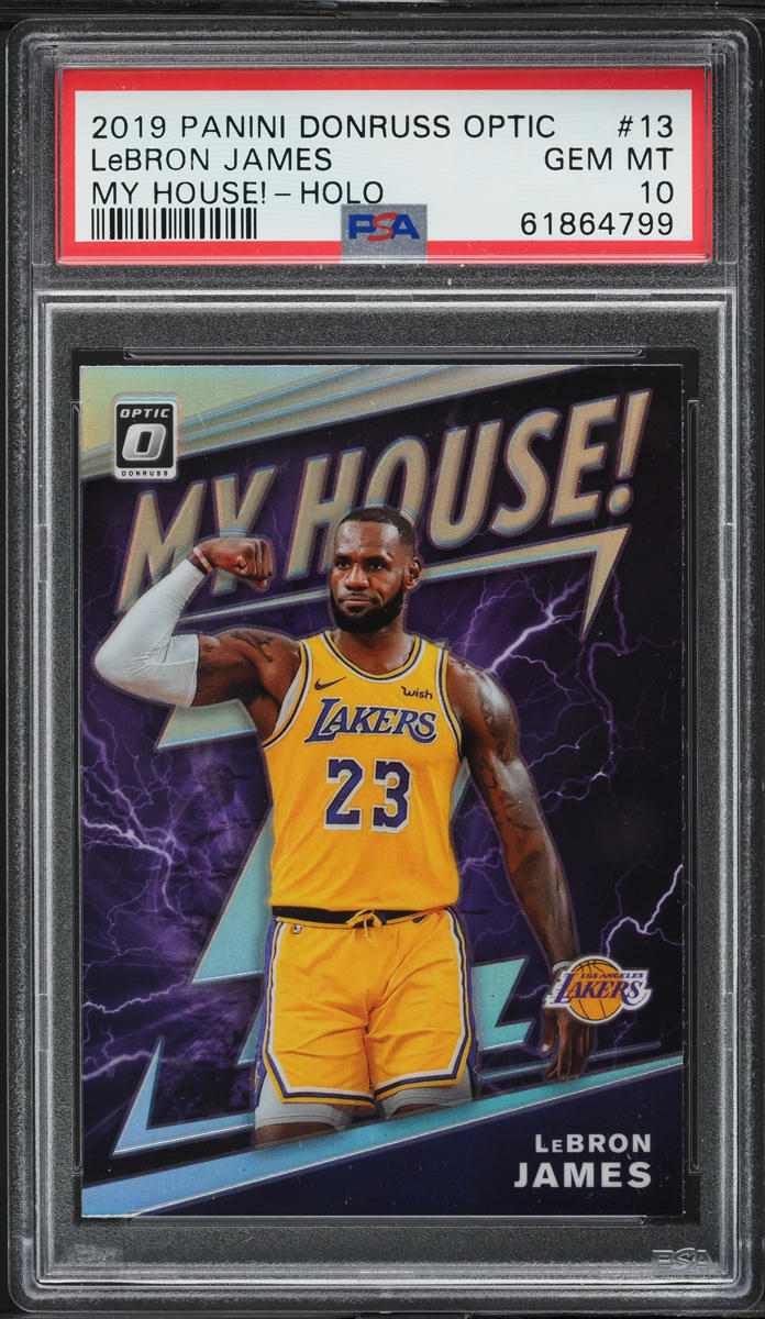 2019 Donruss Optic My House! Holo LeBron James #13 PSA 10 GEM MINT
