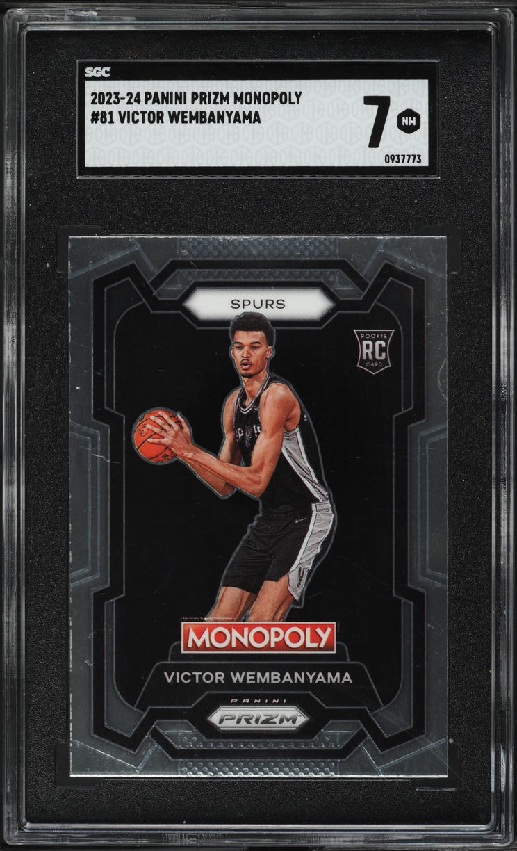 2023 Panini Prizm Monopoly Victor Wembanyama ROOKIE #81 SGC 7 NRMT