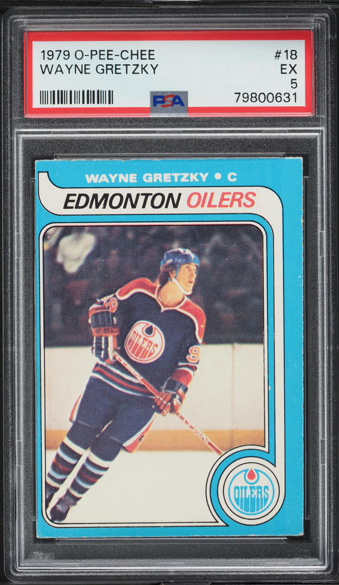 1979 O-Pee-Chee Hockey Wayne Gretzky ROOKIE #18 PSA 5 EX