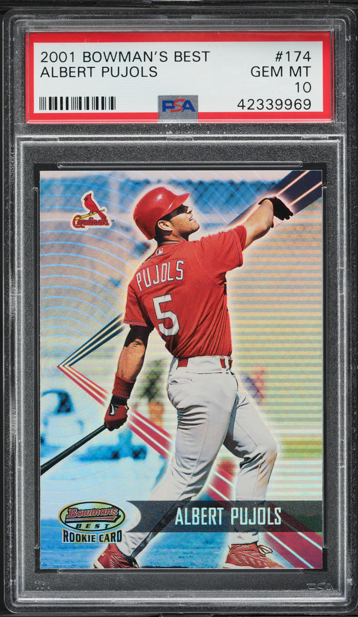 2001 Bowman's Best Albert Pujols ROOKIE /2999 #174 PSA 10 GEM MINT