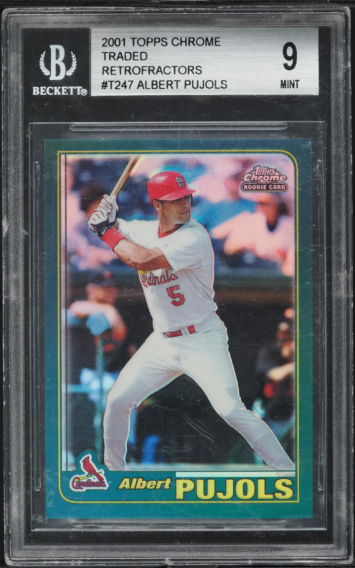 2001 Topps Chrome Traded Retrofractor Albert Pujols ROOKIE #T247