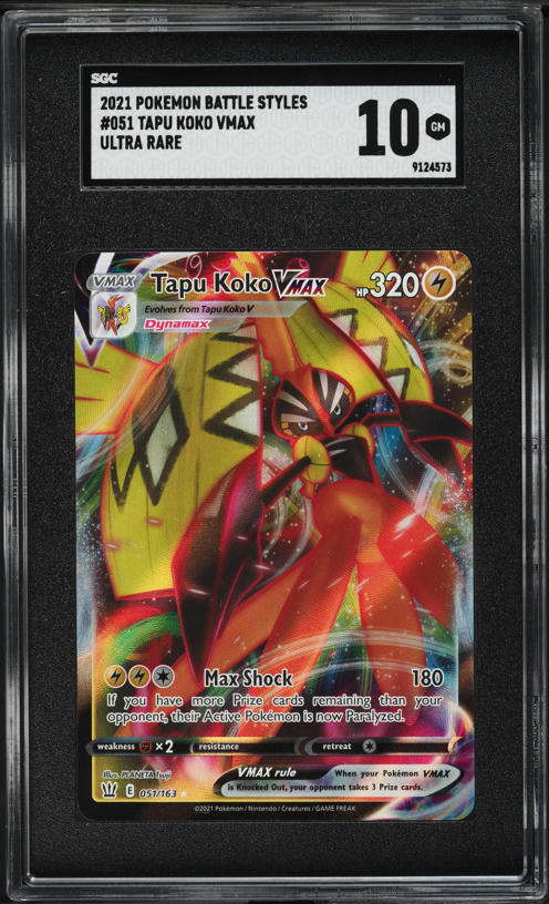 2021 Pokemon Sword & Shield Battle Styles Tapu Koko V #50 PSA 10 GEM MINT on Fanatics Collect 2021 Pokemon Sword & Shield Battle Styles Tapu Koko V #50 PSA 10 GEM MINT on Fanatics Collect