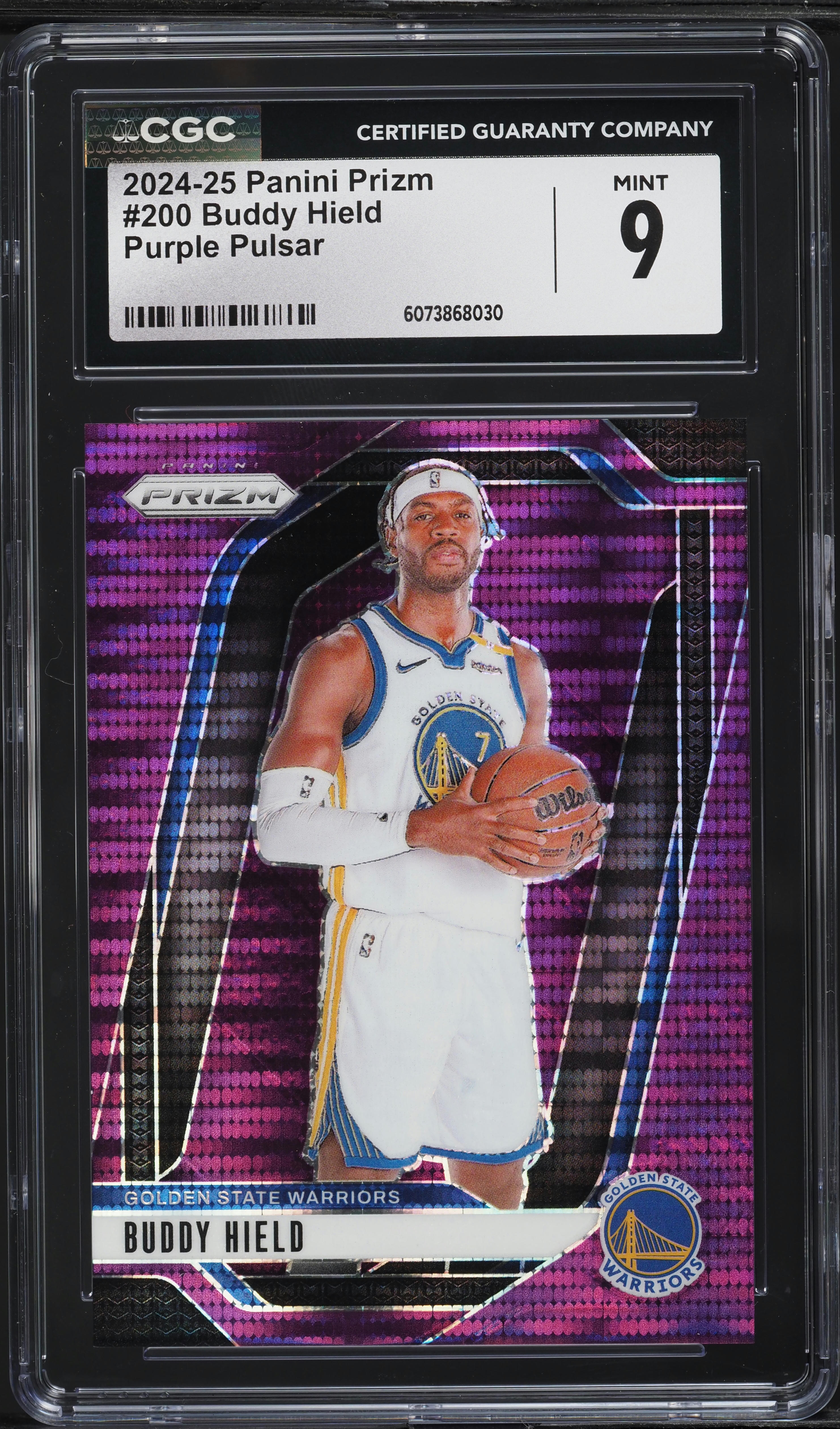 2024 Panini Prizm Purple Pulsar Buddy Hield /35 #200 CGC 9 MINT on