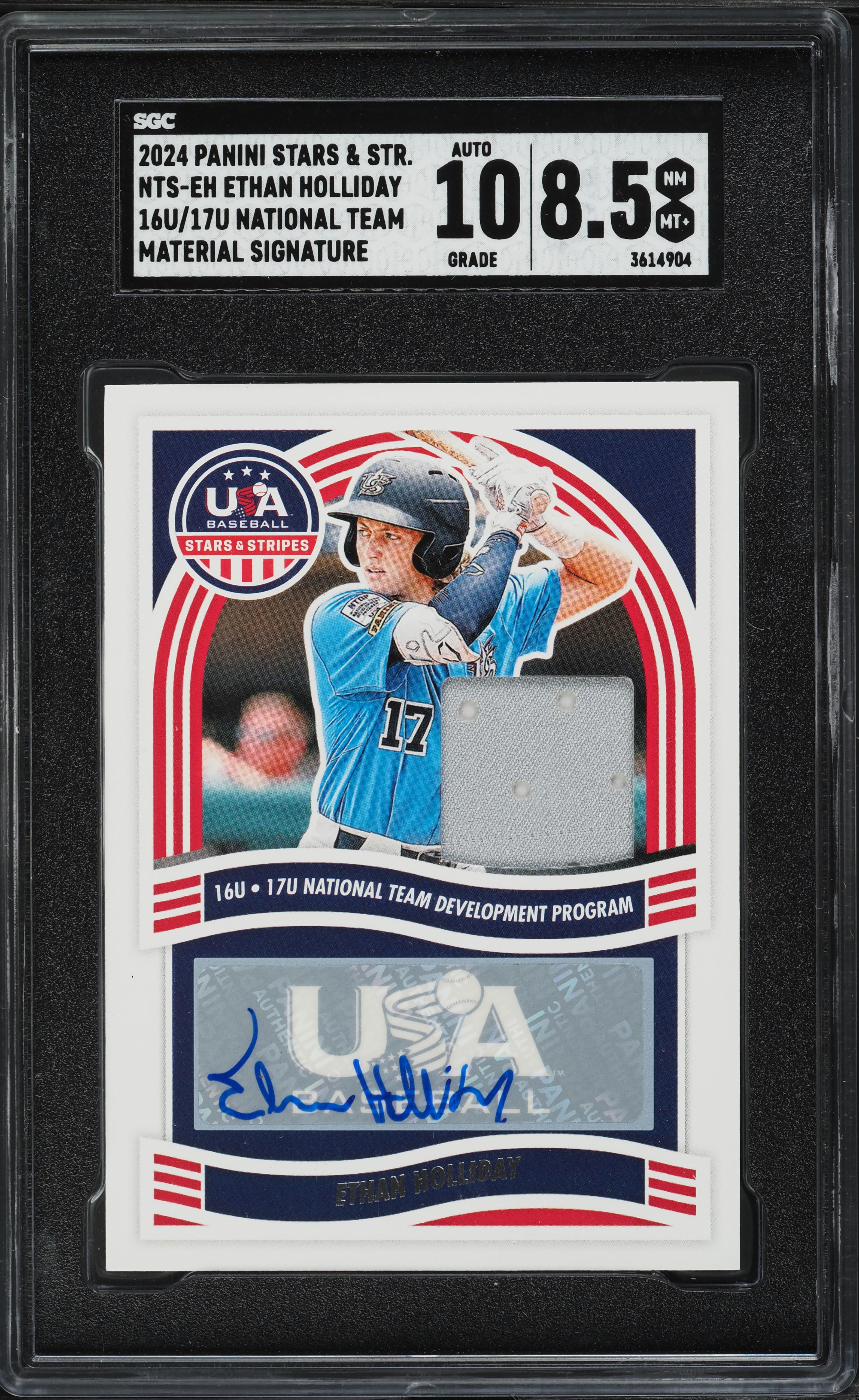 2024 Panini Stars & Stripes National Team Ethan Holliday RC PATCH 