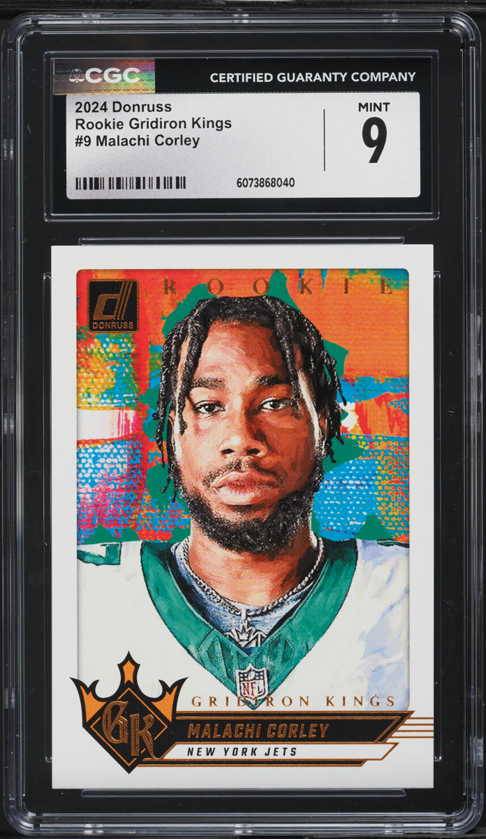 2024 Donruss Gridiron Kings Malachi Corley ROOKIE #9 CGC 9 MINT