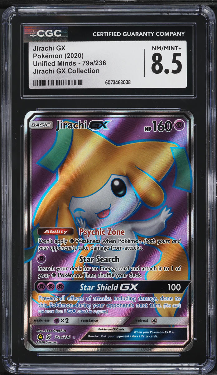 2020 Pokemon SM Unified Minds GX Collection Jirachi GX #79a CGC
