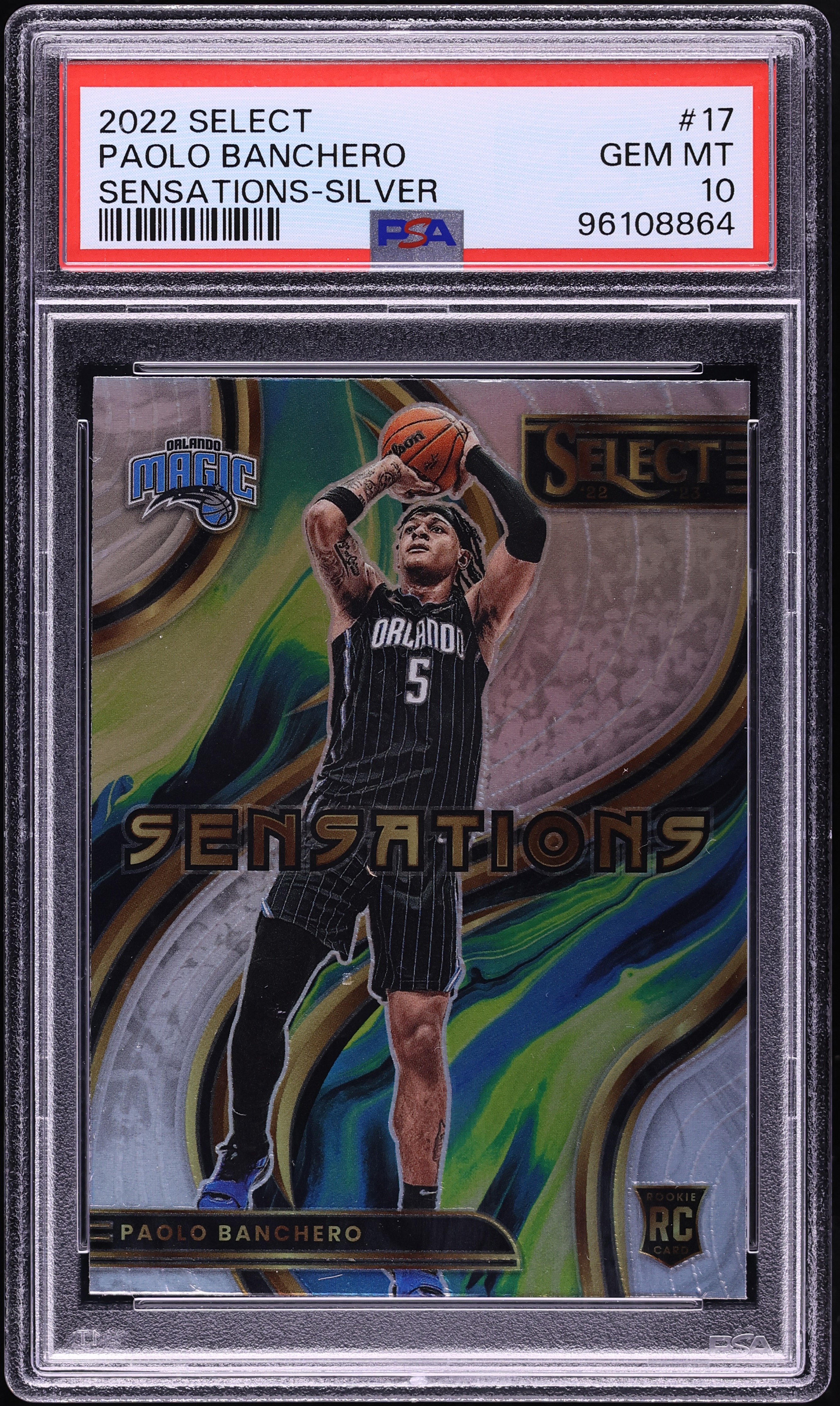 2022 Select Sensations Silver Paolo Banchero ROOKIE #17 PSA 10 GEM