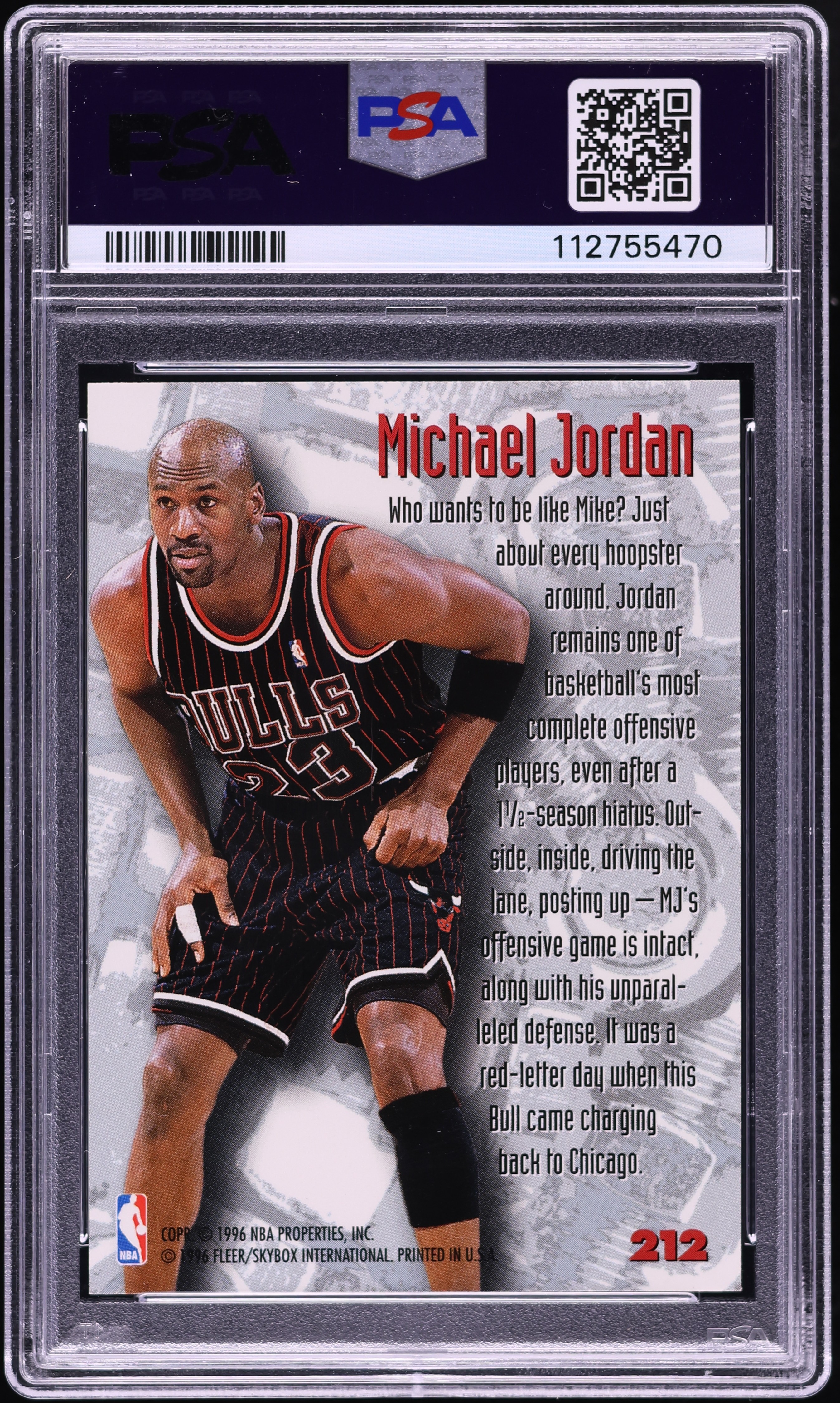 1995 Metal Nuts & Bolts Michael Jordan #212 PSA 9 MINT on Fanatics