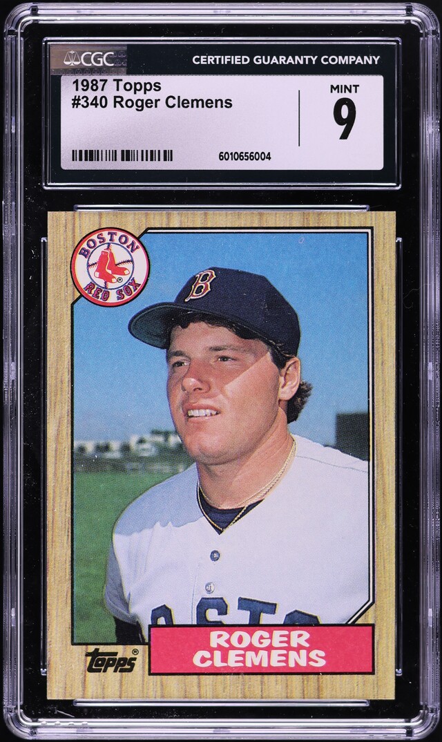 1987 Topps Roger Clemens #340 CGC 9 MINT
