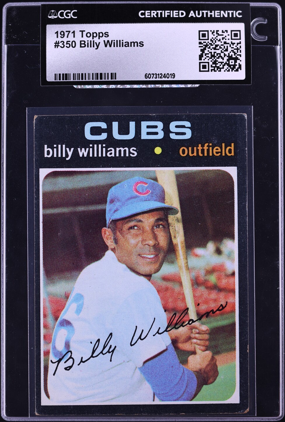1971 Topps Billy Williams #350 CGC AUTH