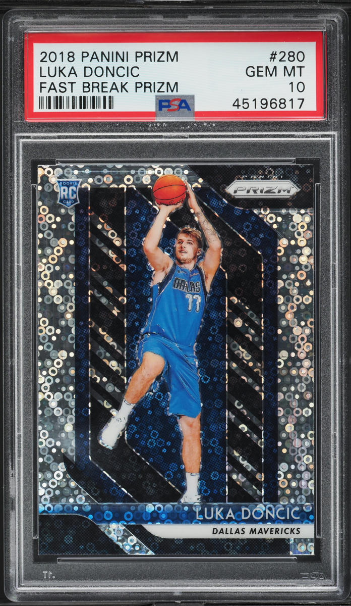 2018 Panini Prizm Fast Break Luka Doncic ROOKIE #280 PSA 10 GEM MINT