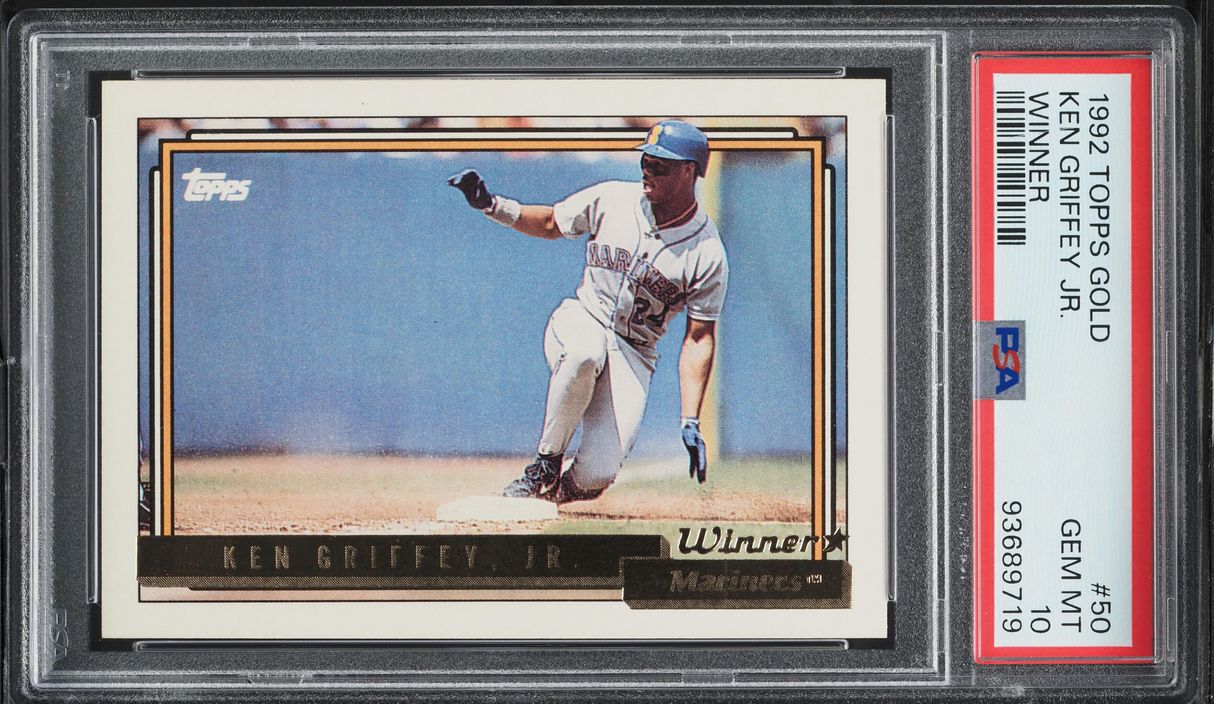1992 Topps Gold Winner Ken Griffey Jr. #50 PSA 10 GEM MINT on