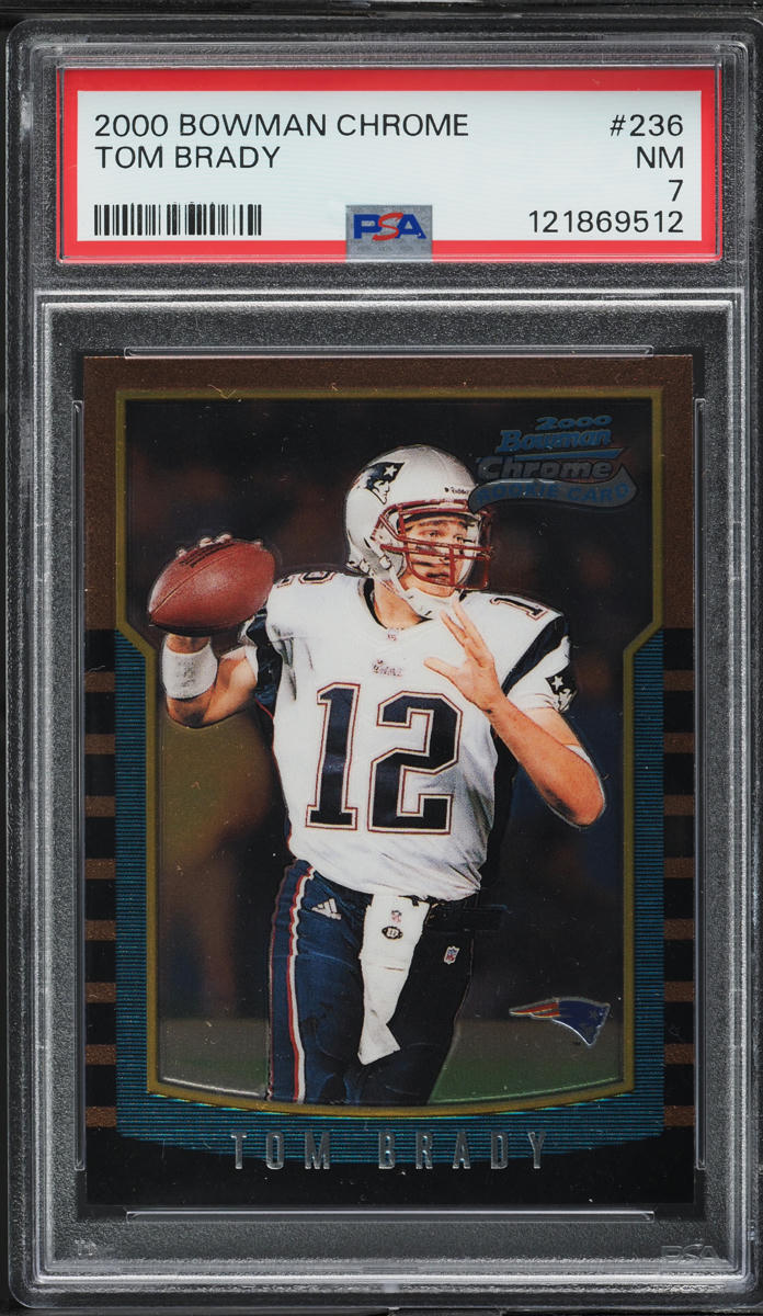 2000 Bowman Chrome Tom Brady ROOKIE #236 PSA 7 NRMT