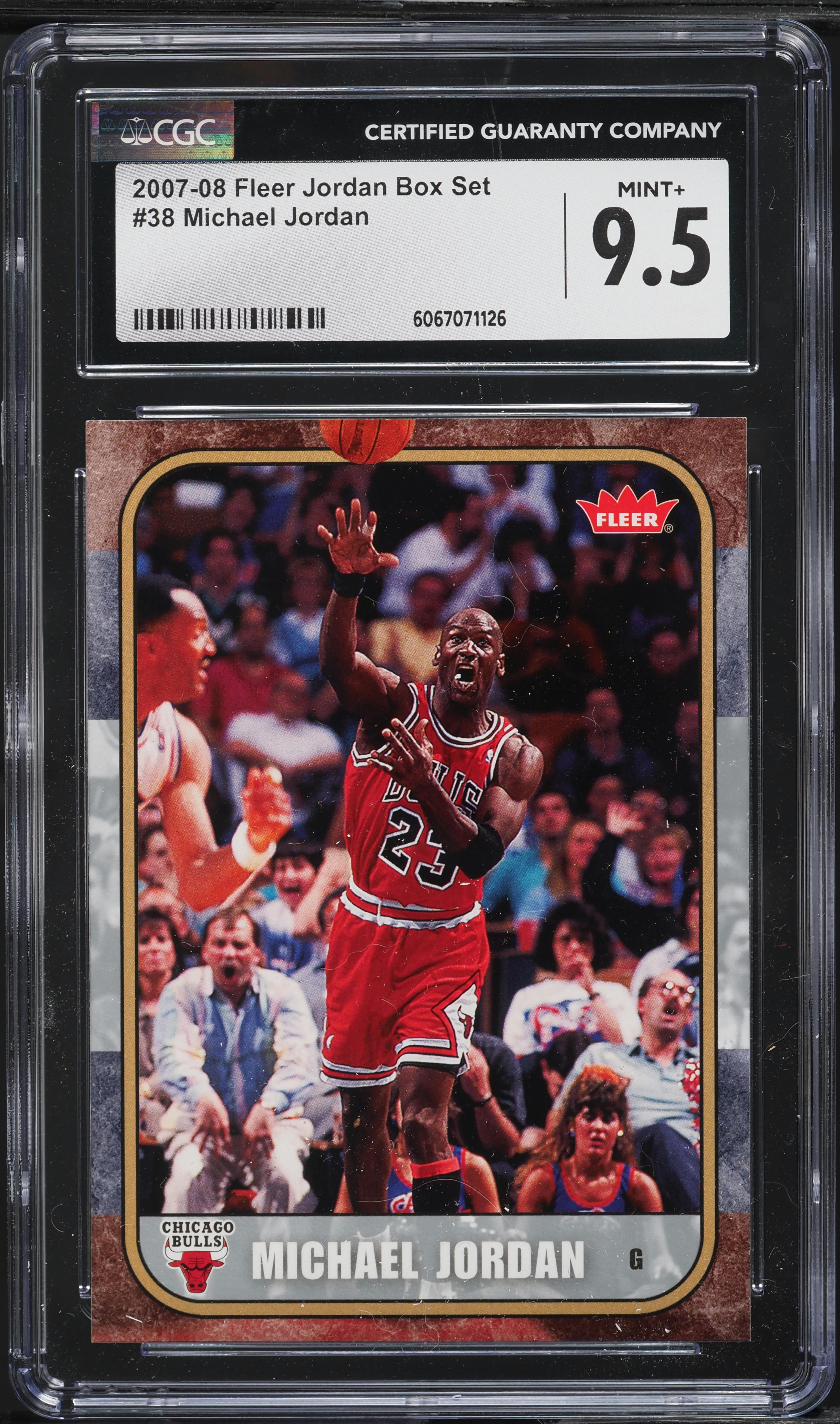 2007 Fleer Jordan Box Set Michael Jordan #38 CGC 9.5 MINT+ on