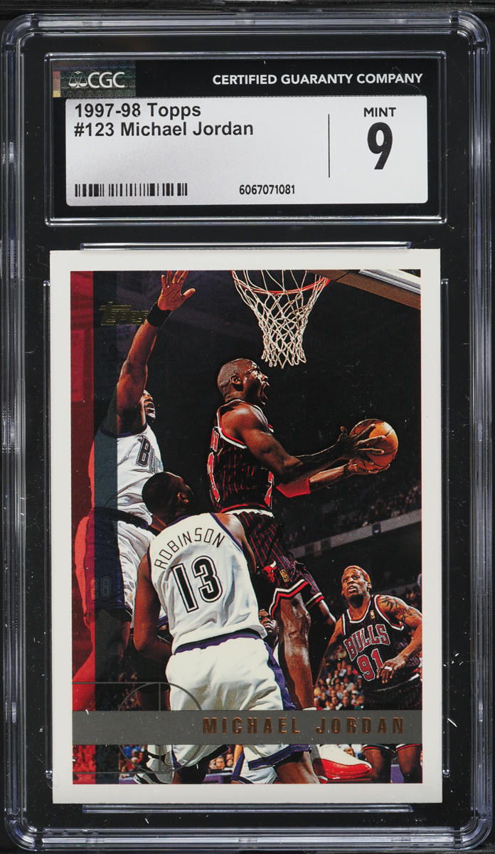 1997 Topps Basketball Michael Jordan #123 CGC 9 MINT