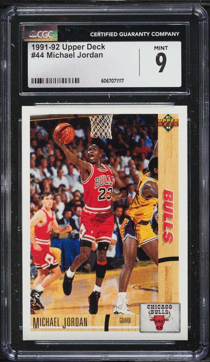 1991 Upper Deck Basketball Michael Jordan #44 CGC 9 MINT