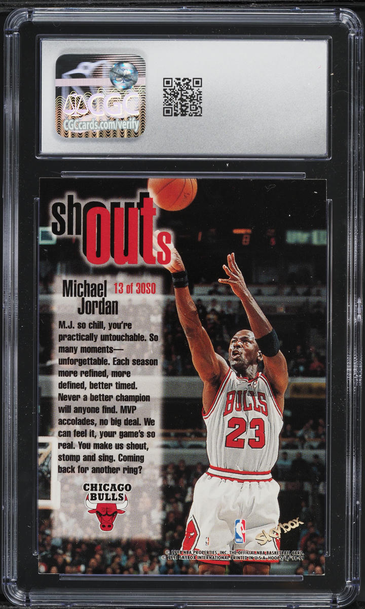 1998 Hoops Shout Outs Michael Jordan #13SO CGC 9.5 MINT+