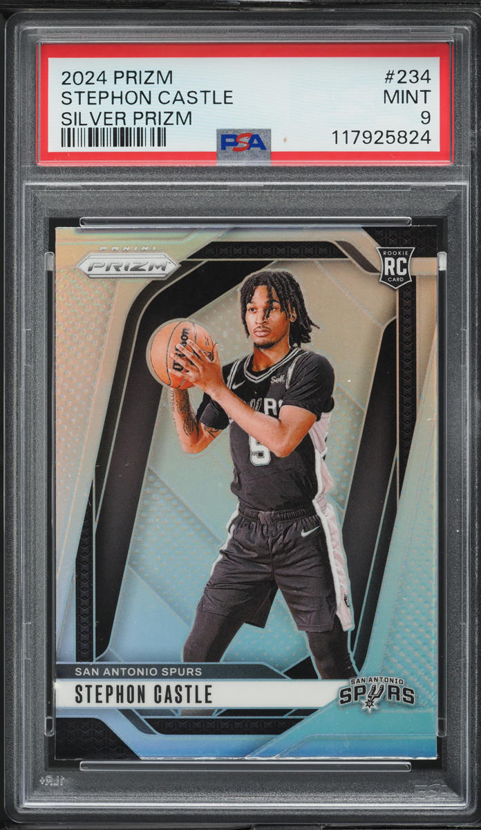 2024 Panini Prizm Silver Stephon Castle ROOKIE #234 PSA 9 MINT on