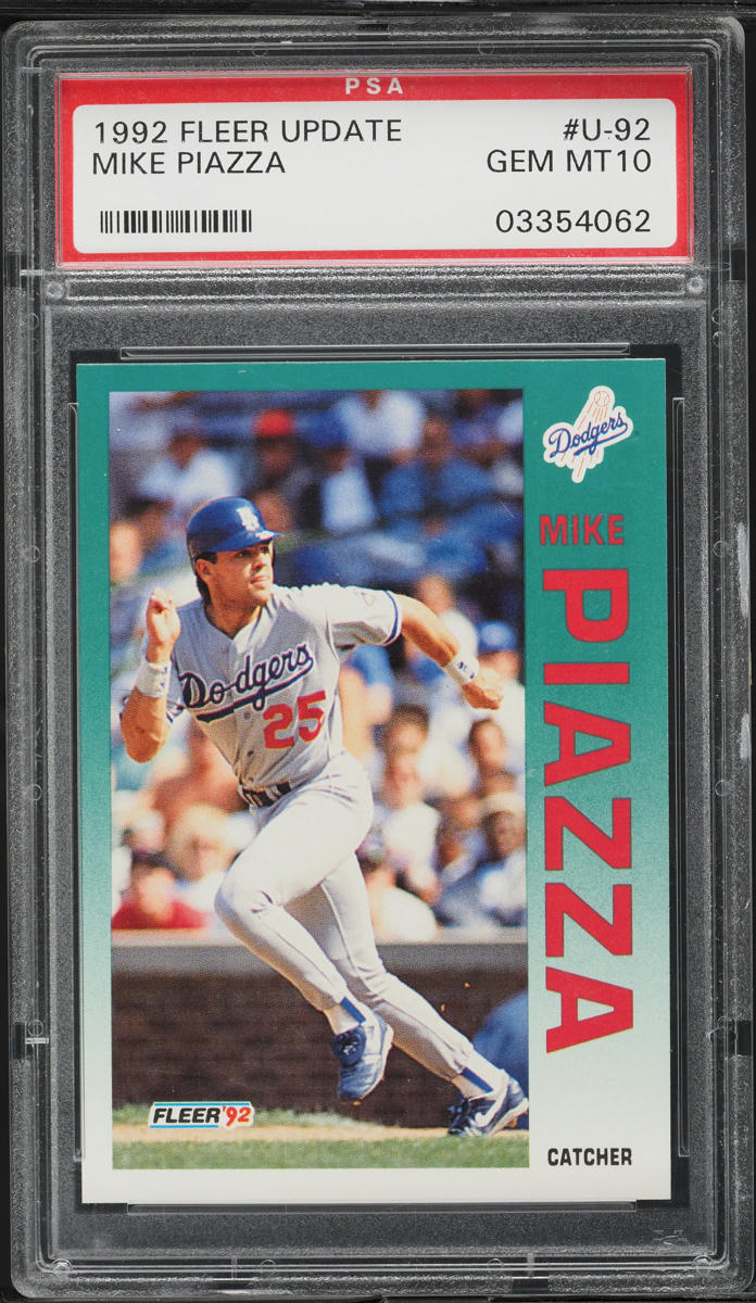 1992 Fleer Update Mike Piazza ROOKIE #U-92 PSA 10 GEM MINT