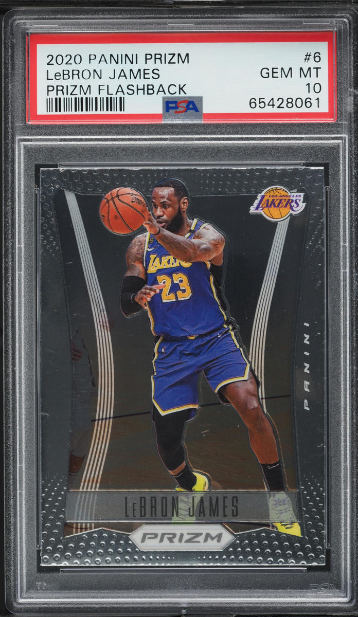 2020 Panini Prizm Flashback LeBron James #6 PSA 10 GEM MINT on