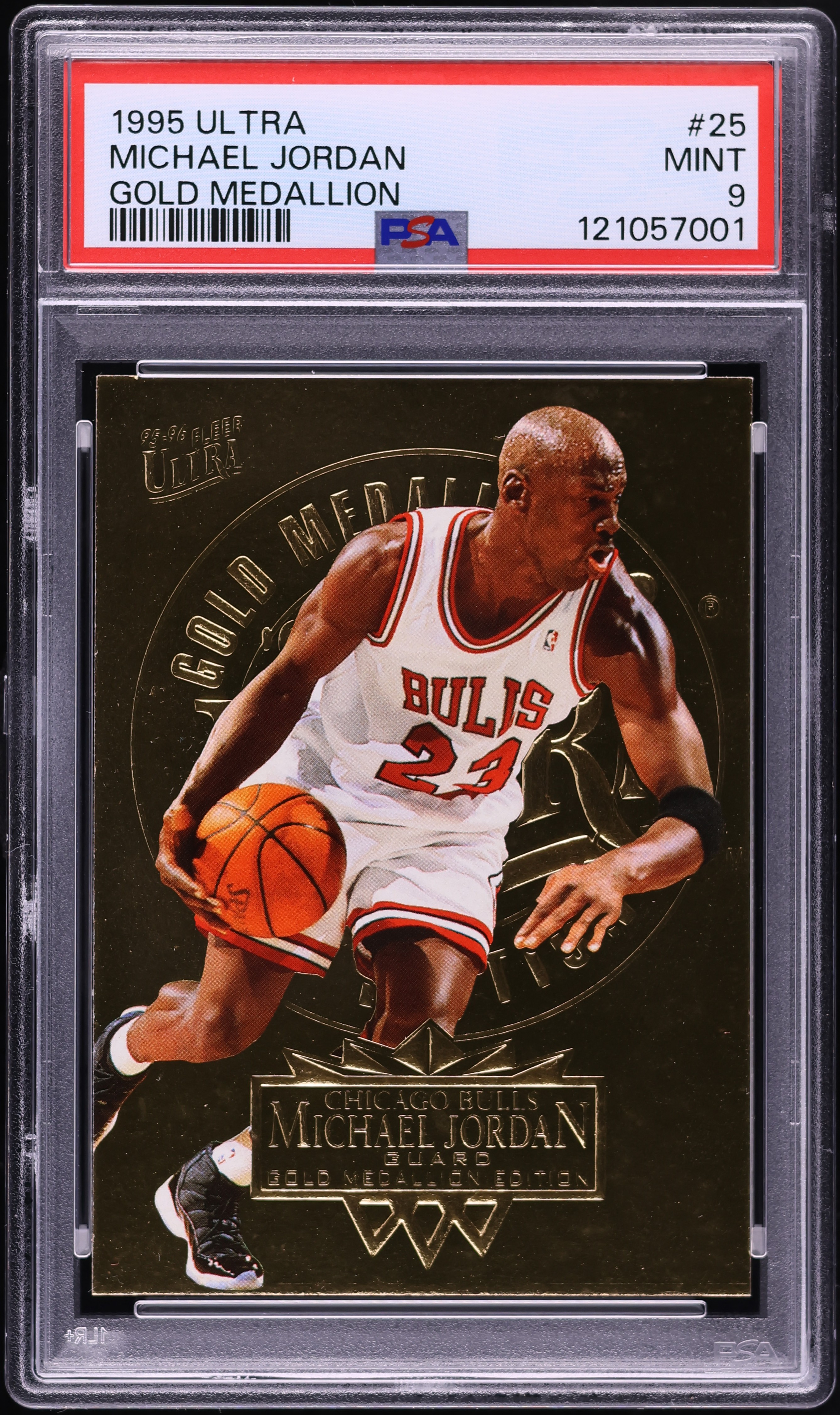 1995 Ultra Gold Medallion Michael Jordan #25 PSA 9 MINT on