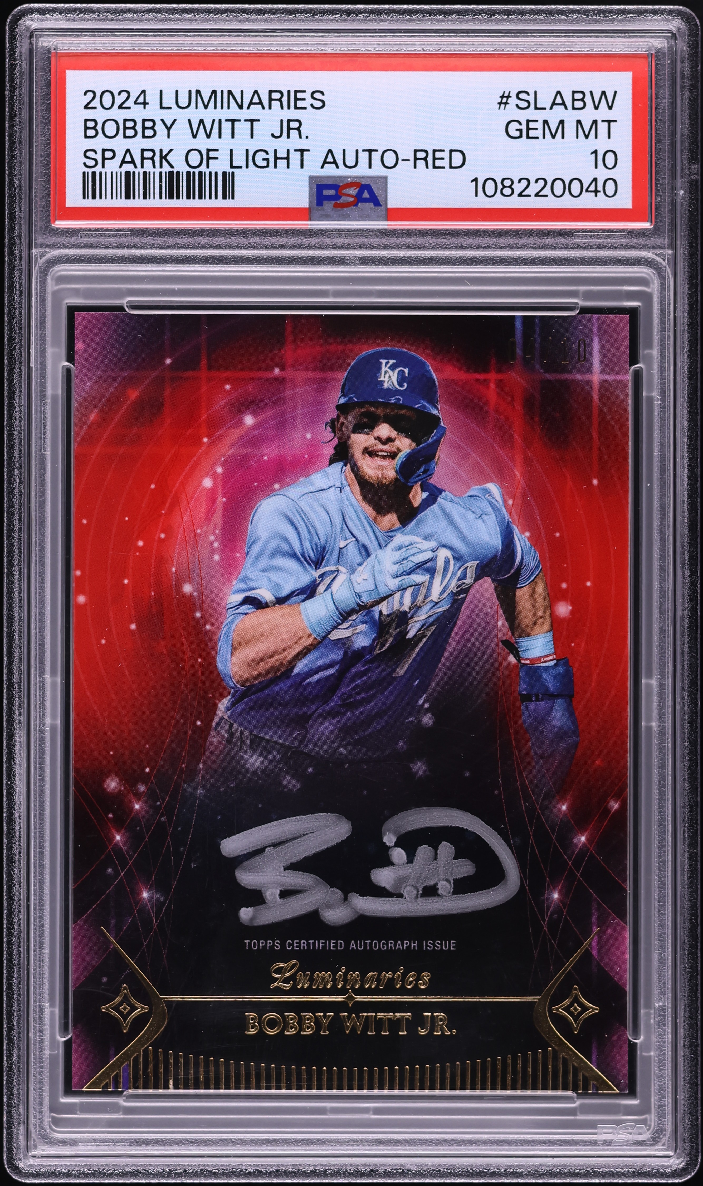TOPPS 2024 definitive bobby witt auto 【公式通販】